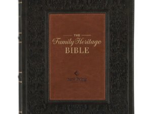 NLT Family Heritage Bible in Black Letter Edition with Olive and Brown thumb index