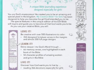 ESV My Creative Bible for Girls Teal Butterfly product image