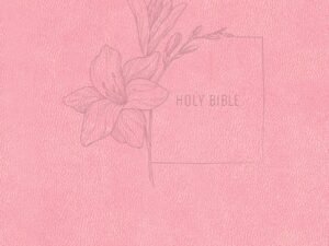 Elevated CSB Compact Bible in soft pink leather, featuring premium red letter edition text and luxurious design elements.