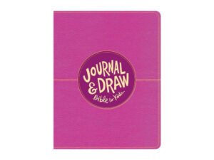 CSB Journal and Draw Bible for Kids Pink, a child's Bible study and creative expression tool.