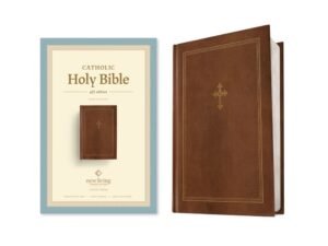 NLT Catholic Holy Bible, Gift Edition, Brown (Black Letter Edition) Bible for Catholic readers