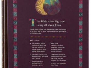 ESV The Biggest Story Holy Bible for Kids in Brown Living Hope Design Indexed Black Letter Edition