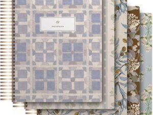 ESV Scripture journal with devotionals in a spiral bound hardback set for the Old and New Testament.