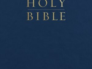 The ESV Pew Bible Blue Black Letter Edition, a classic Christian study Bible for worship and personal devotion.