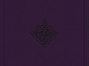 English Standard Version ESV Value Thinline Bible with Black Letter Edition and Lavender Ornament Design.