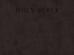English Standard Version Premium Church Bible in black leather with red letter edition