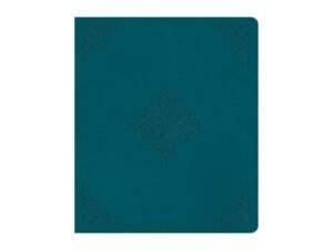 ESV Journaling Bible Deep Teal, Fleur-de-lis Design