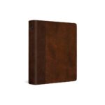 Red letter edition journaling bible with timeless design and brown tan cover