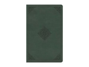ESV Large Print Value Thinline Bible with Quiet Forest and Ornament Design