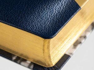 Hardcover Study Bible — Texture and Gilt Detail | Generated by Modelize