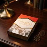 Hardcover Study Bible — Scholar's Desk Lifestyle | Generated by Modelize