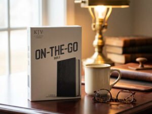 Bible with protective slipcase — Study Nook Lifestyle | Generated by Modelize