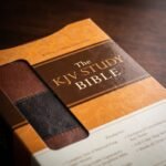 Studio photo of The KJV Study Bible (Two-Tone Brown) (King James Bible) in detail