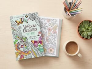 Studio photo of NIV Wonders of Creation Holy Bible: Illustrations to Color and Inspire in context