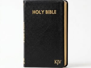 Studio photo of KJV Holy Bible - Medium Format with Thumb Index - Black in hero