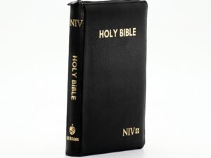 Studio photo of NIV Holy Bible Capsule With Zip, Black in hero