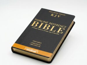 Studio photo of KJV Thinline Reference Bible in hero