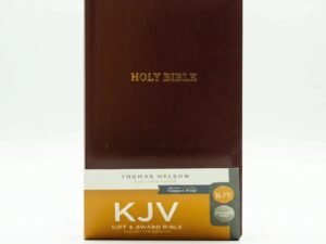 Studio photo of KJV Gift & Award Bible, Comfort Print Burgundy Leathersoft in hero